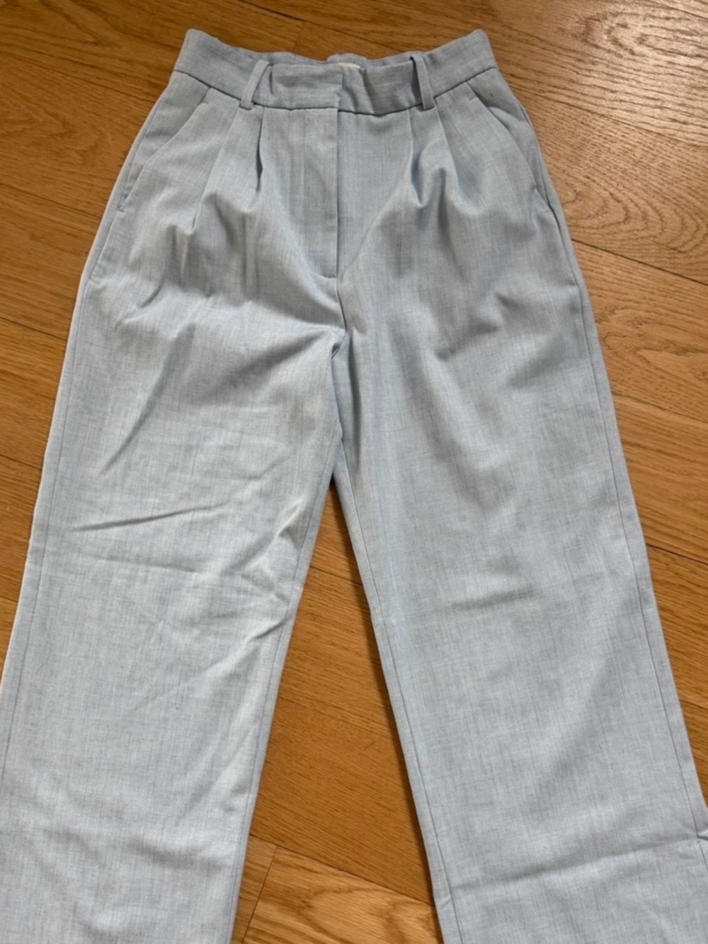 Abercrombie & Fitch Light Blue Mid-Rise Pants